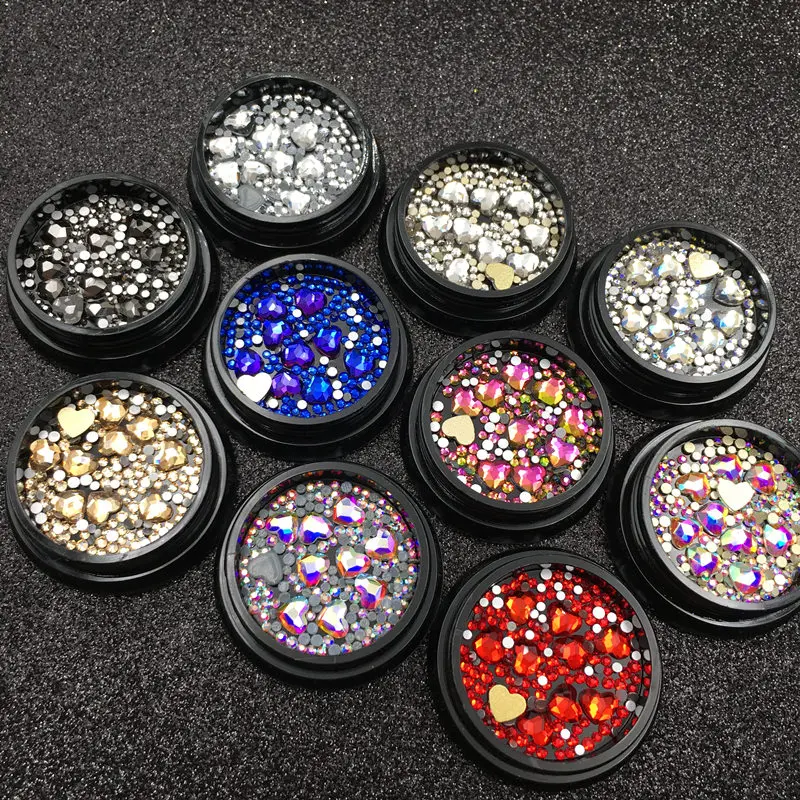 Блестящий Маникюр 5*6 мм смешанные кончики пальцев аксессуары для ногтей в форме