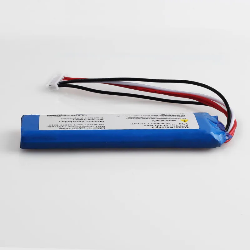 Замена 3000MAh литий полимерный аккумулятор Батарея 3 7 V GSP872693 Перезаряжаемые для JBL