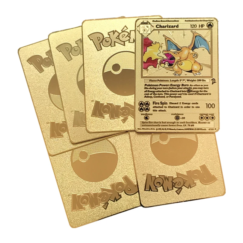 Conjunto de 16 unids/set de cartas de POKEMON, conjunto completo limitado de tarjetas doradas, tarjetas de Metal raras MEGA GX, juego coleccionable en ingl&eacute;s-2