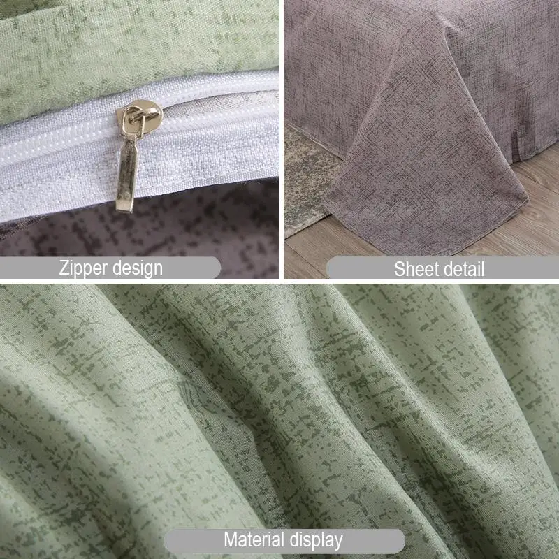 

56 bedding sets bed linen Simple Style duvet cover flat sheet Bedding Set Winter Full King Single Queen, Plaid Love bed set