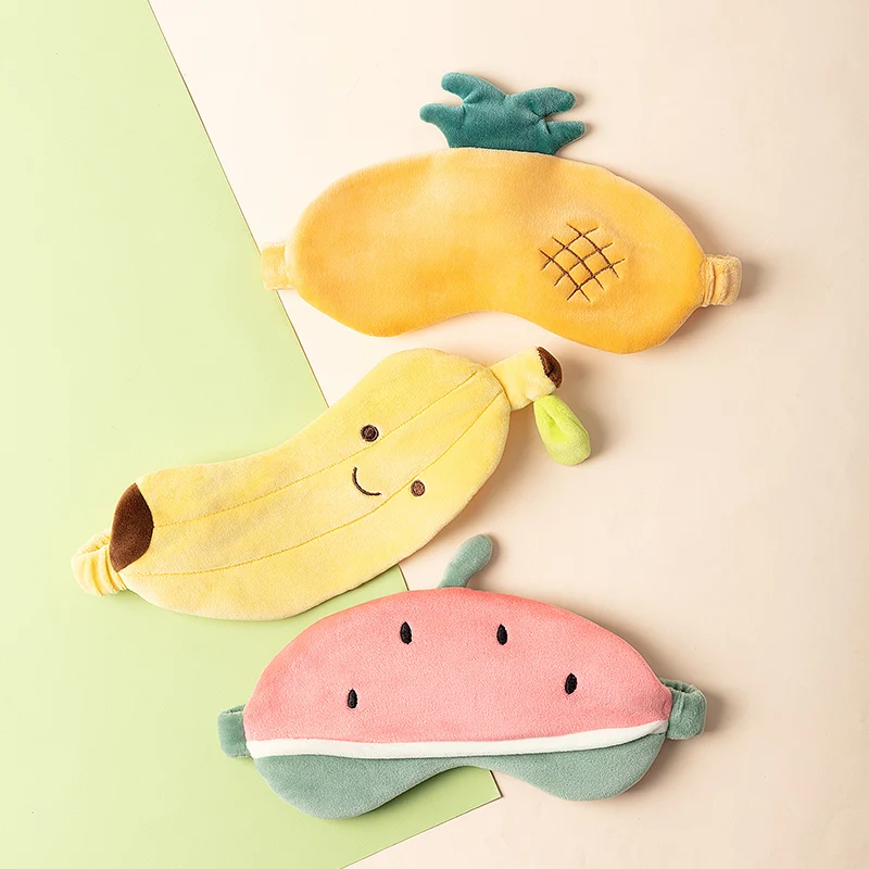 Фрукт арбуз ананас путешествия u образная подушка для шеи маска глаз комплект сна