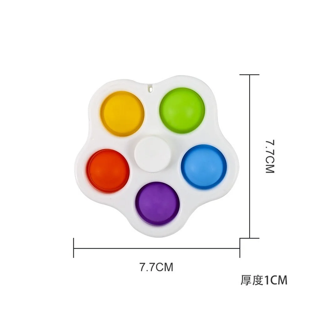 

8CM Fidget Spinner Popit Top EDC Spinner for Autism ADHD Anti Stress Tri-Spinner High Quality Adult Kids Funny Toys