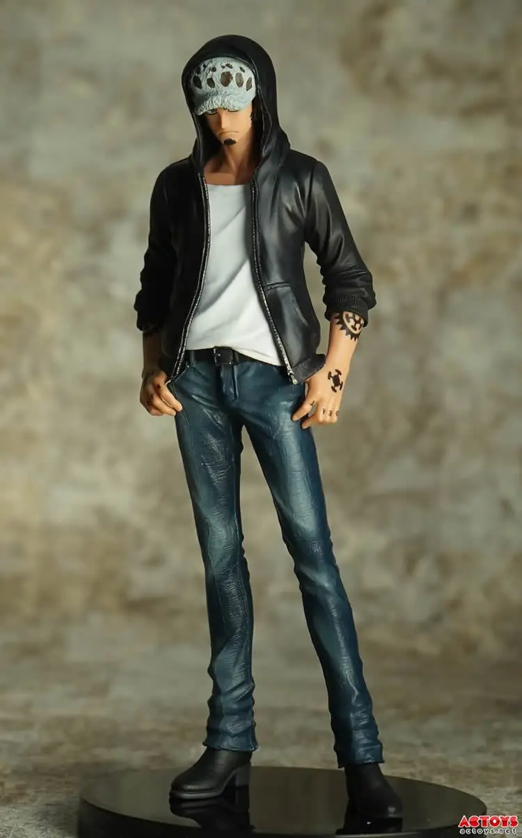 

7'' Japan Anime Action Figure ONE PIECE The Surgeon of Death Trafalgar Law JEANS FREAK White Ver PVC 18cm Model Cartoon Doll Toy
