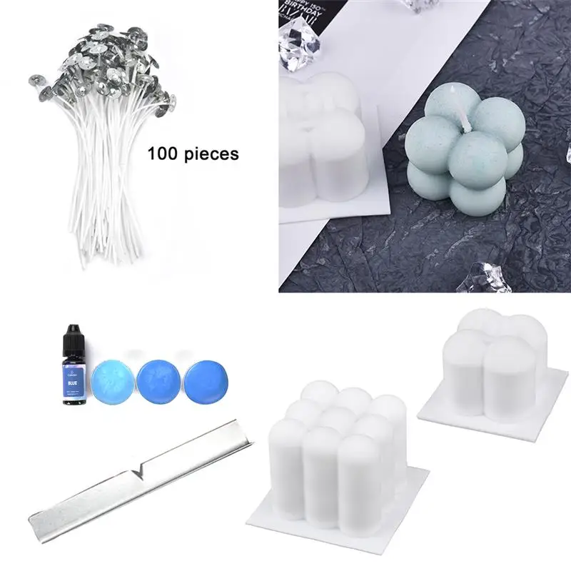 

Candle Making Set Silicone Candle Mould Aromatherapy DIY Handmade Candle Material Resin Wax Soap Mold Making Supplies