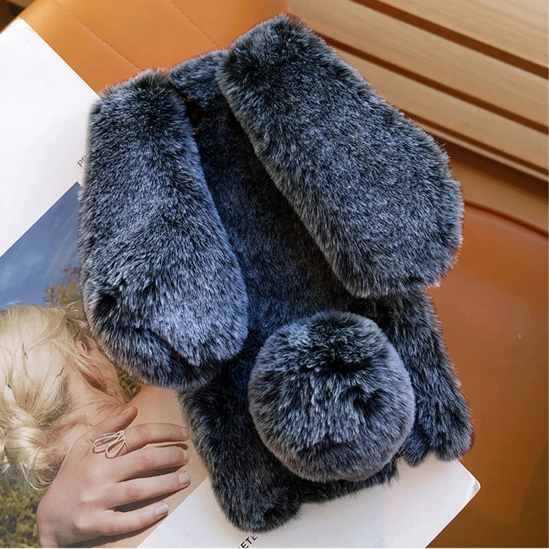 Красивый защитный чехол из меха кролика для Wiko Robby Sunny 2 Plus MAX 3 Mini Tommy Gel Silicone Etui |