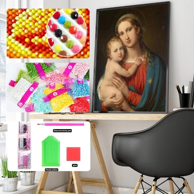 Алмазная живопись без рамки мозаика для вышивки крестиком домашний