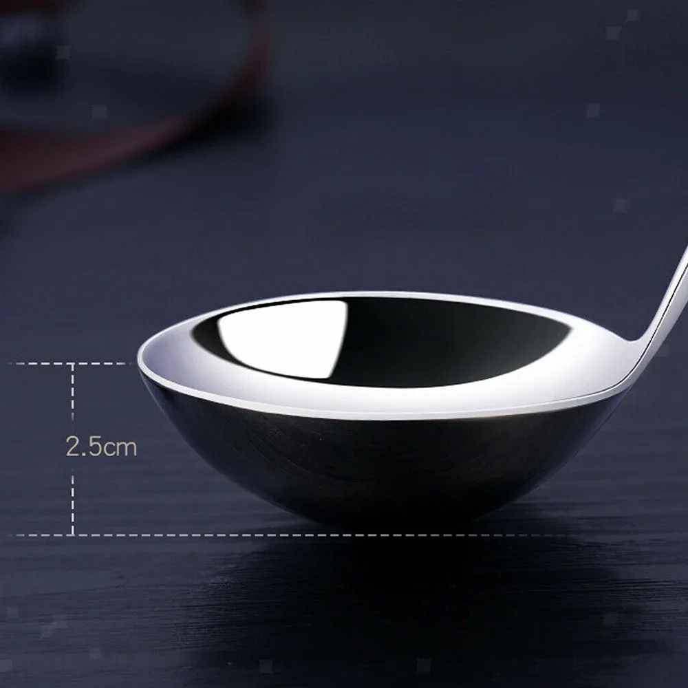 

Stainless Steel Soup Spoon Long Handle Kitchen Cookware Rust resistant