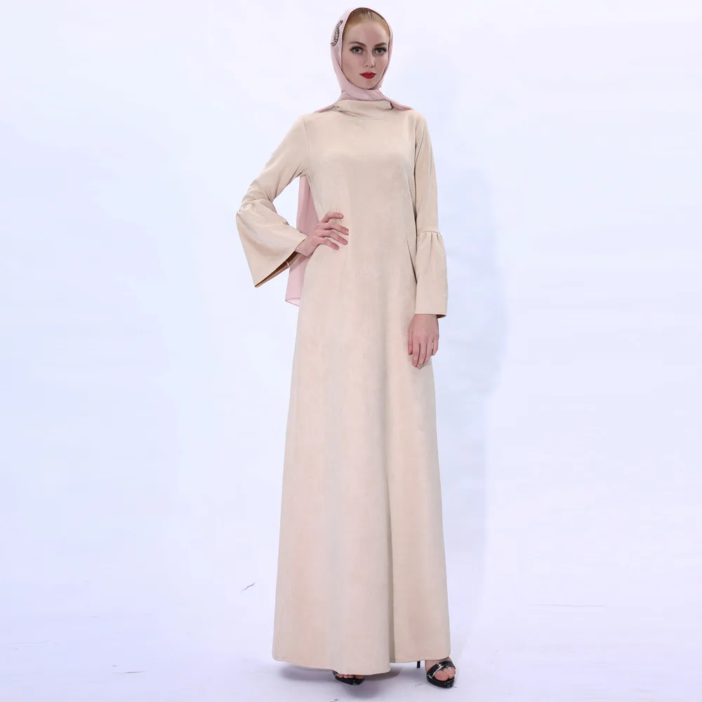 Мусульманская абайя бархатное платье Турция ислам одежда платья для женщин