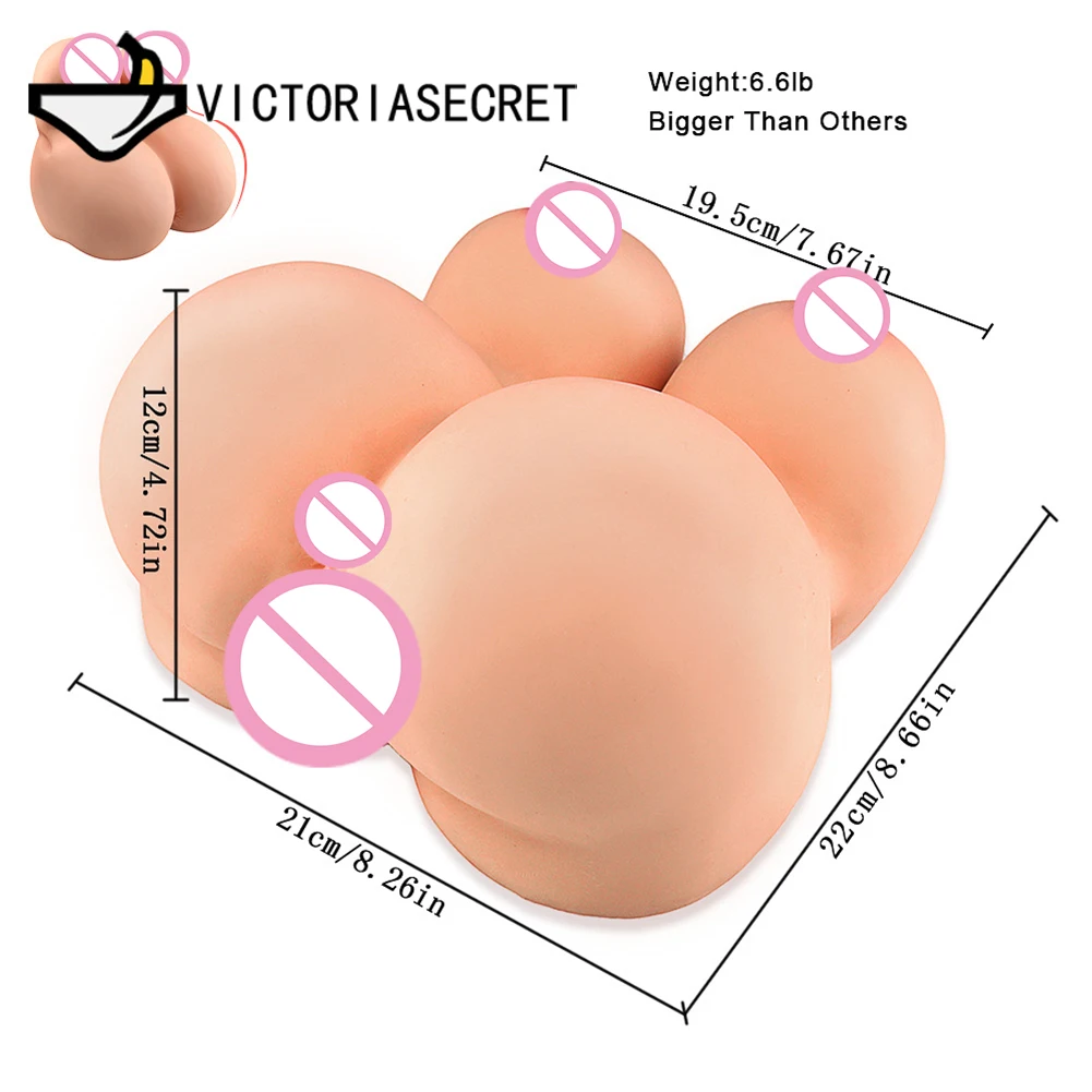 Силиконовый зад 3D секс-игрушки для взрослых Вагина Анальный двойной канал