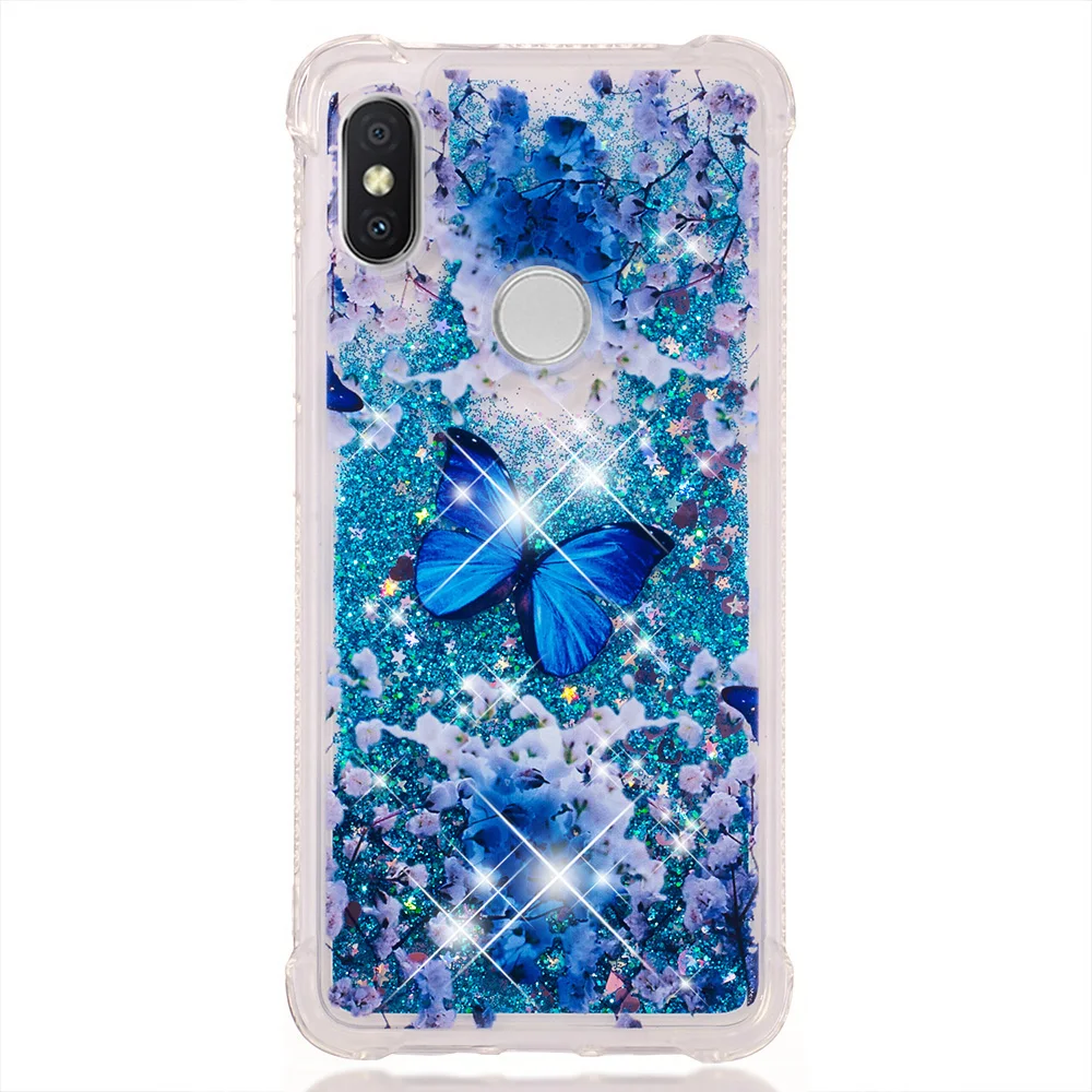 A8 Для Xiao mi Red mi S2 Блестящий жидкий зыбучий песок противоударный милый чехол Xao mi xiomi Red mi S 2 мягкий силиконовый бампер красный mi S2 - Цвет: A8