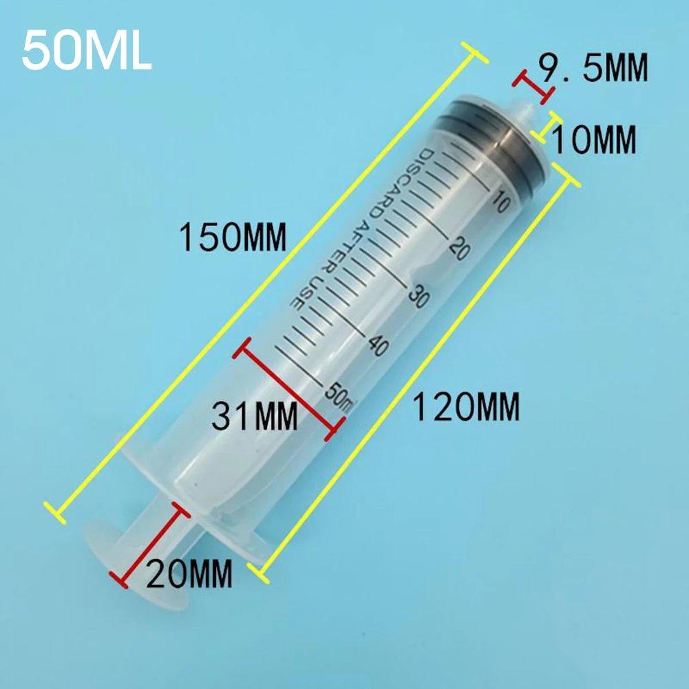 

50/60/100/150ML Large Capacity Syringe with 100cm Hose Reusable Washable Pump Measuring Suction Injector for Oil Fluid Water