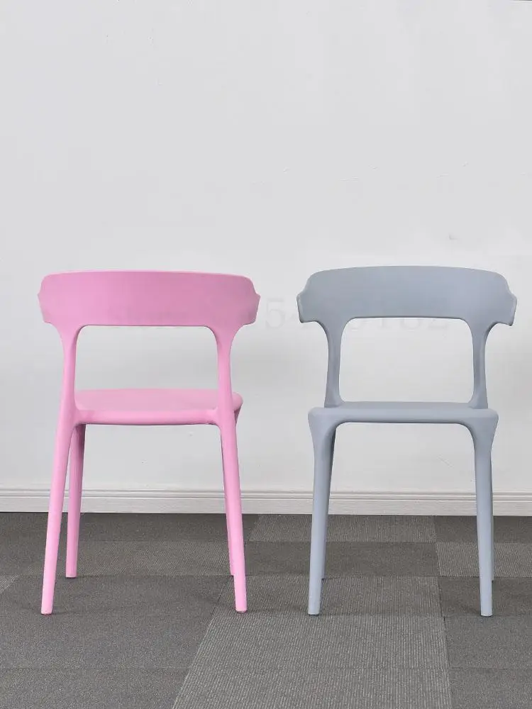 Утолщенный пластиковый стул для взрослых современный минималистичный домашний
