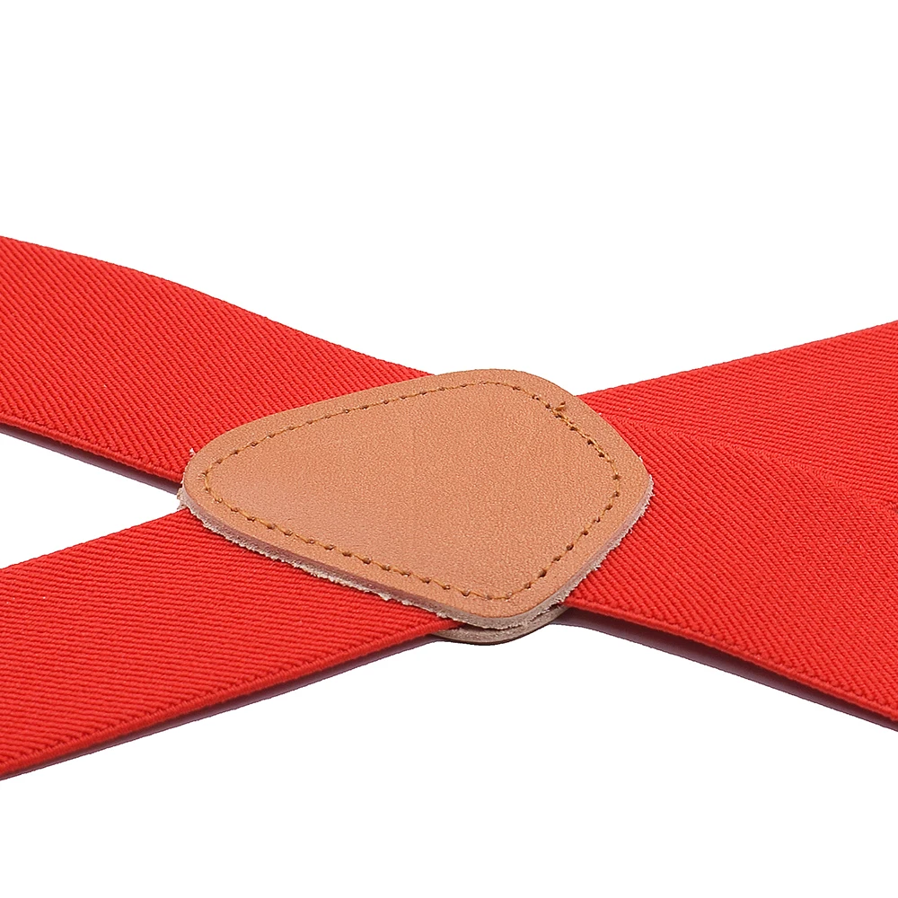 Мужские Винтажные кожаные подтяжки на подтяжках с пуговицами X сзади для мужчин