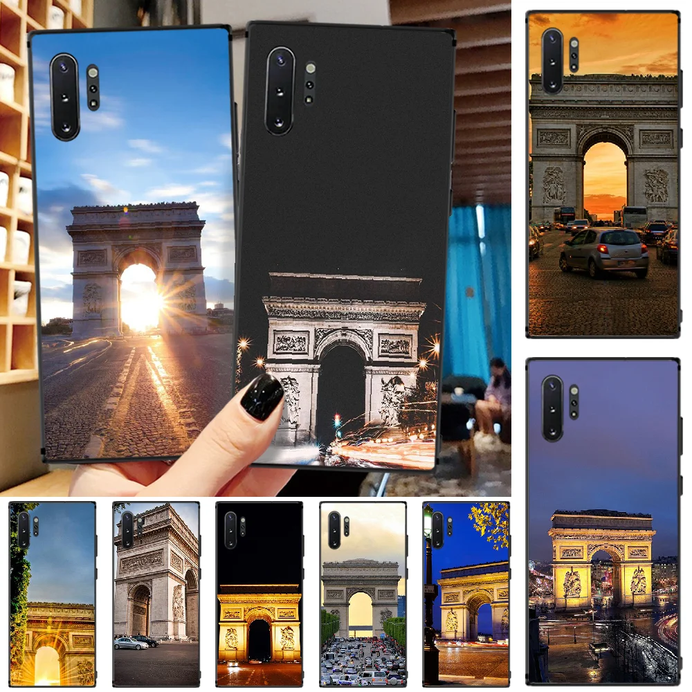 Reayou Paris Arc de Triomphe DIY Printing Phone Case cover Shell For Samsung Note4 5 7 8 9 10 Note10 Pro M10 20 30 | Мобильные