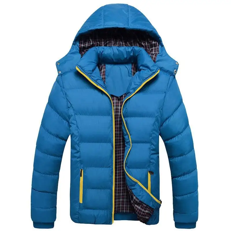 

Winter Jacket Men Hoody Coats Male Hooded Plus Size 5XL Jackets Men Slim Fit Windbreaker Down Parka Casacos De Inverno Slim