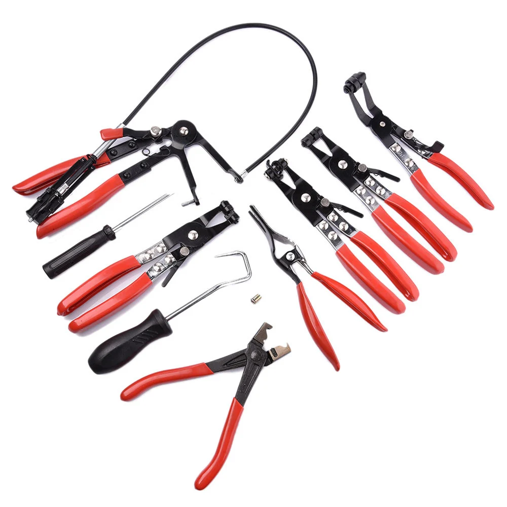 9 шт. набор зажимов для шлангов плоскогубцы гибкого кабеля инструмент вертлюга