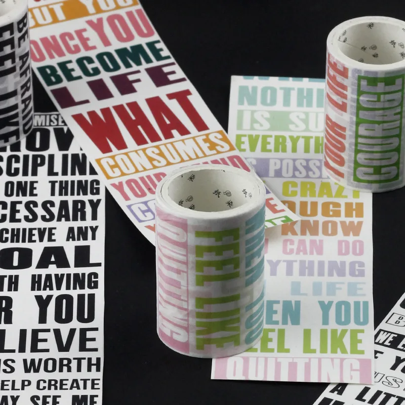 Новинка 2022 наклейка лента washi английский язык планер слов украшение сделай сам