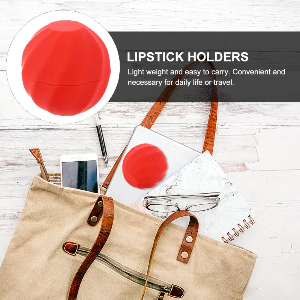 

10pcs Lip Balm Sphere Containers Tubes Lip Balm Holders Lipstick Tubes (Random)
