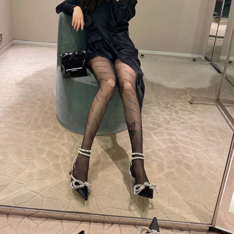 

Pointed Bowknot Rhinestone Sandals Ladies High Heels Summer Ladies Shoes Genuine Leather High Heels Party Prom Shoes