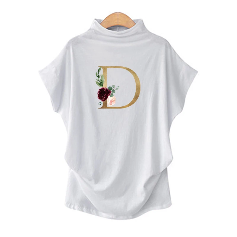 

Summer Tshirt Women Harajuku Vintage O Neck Letter Print Casual Short Sleeve Fashion Tee Tops Ladies T-Shirt 2021