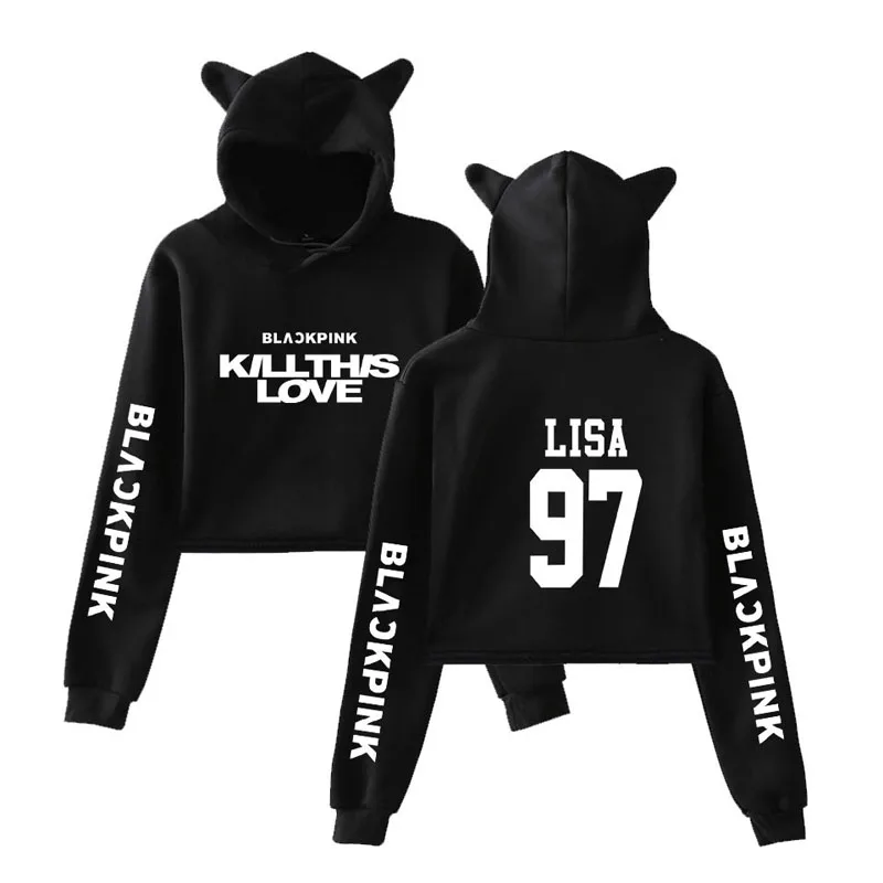 Blackpink 3D толстовки для подростков анимация Пуловеры спортивные костюмы женская верхняя одежда с длинными рукавами весна осень с капюшоном женские толстовки