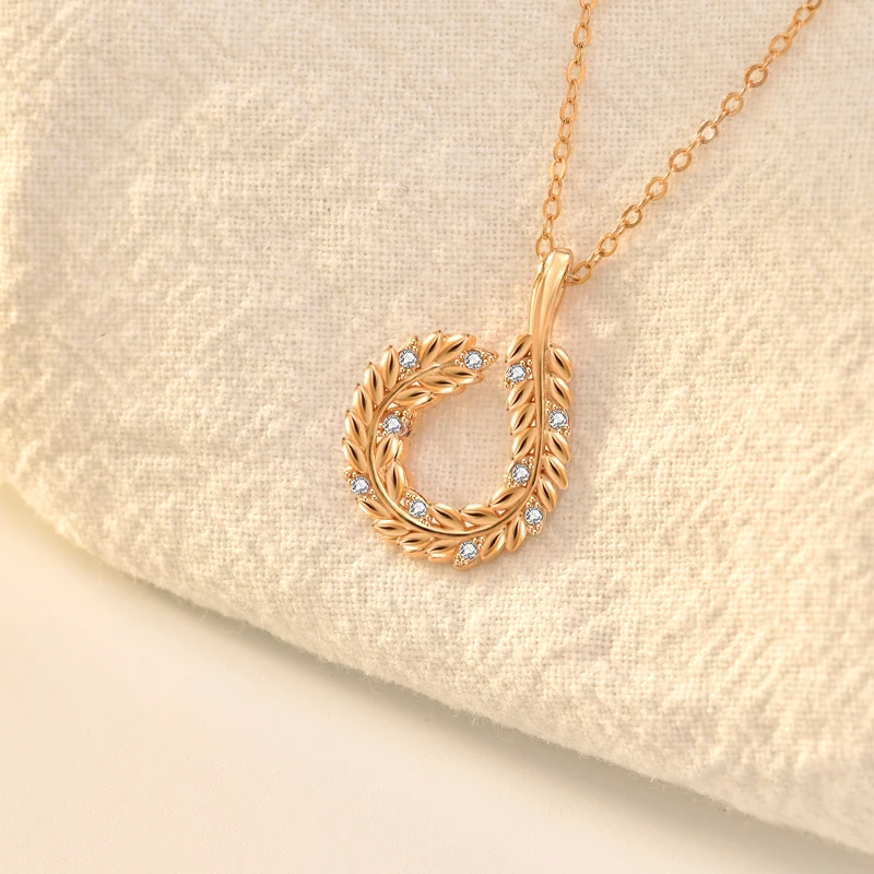 

Pastoral Style Classic Women's Pendant Necklace S925 Diamond Studded Simple Clavicle Chain Wedding Party NecklacesJewelry