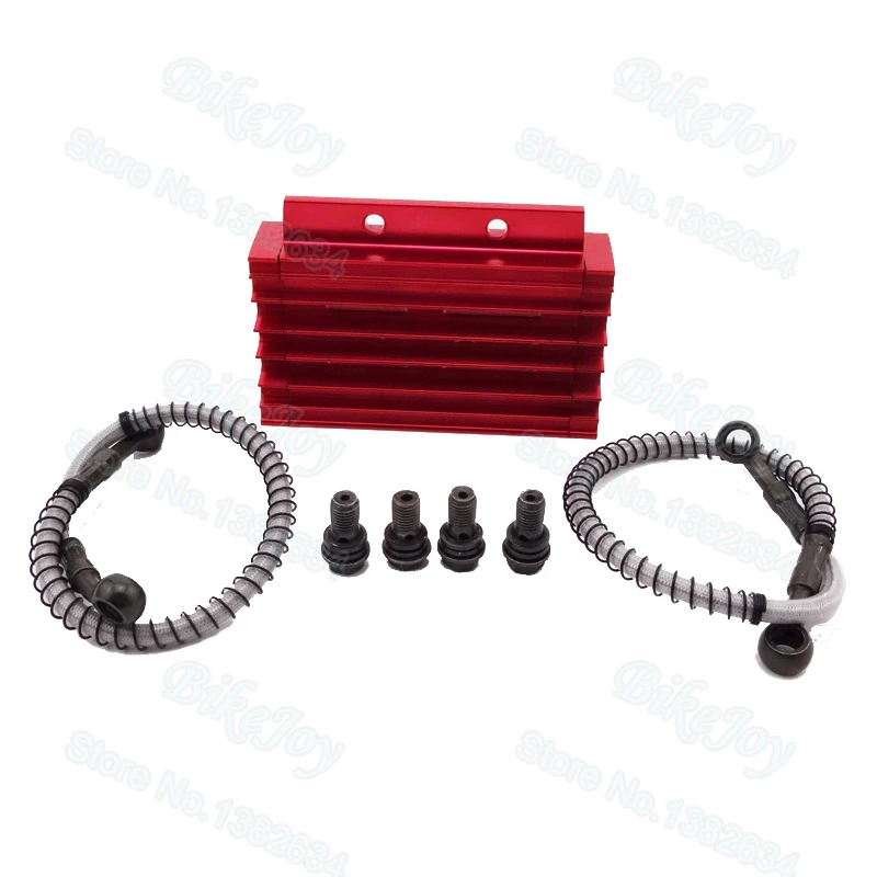 Pit Dirt Bike с ЧПУ Охлаждающий радиатор масляный комплект красный для 125cc 140cc YX Lifan Zongshen