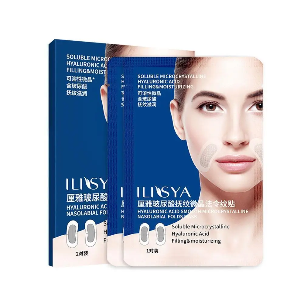 

Nasolabial Folds Mask Anti Patch Hyaluronic Acid Moisturizing Anti-Aging Face Lines Care Frown Removal V8O9