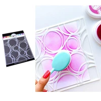 scribbled circles stencil handicraft stencil for scrapbooking album decoration craft for paper photo diy greeting card making