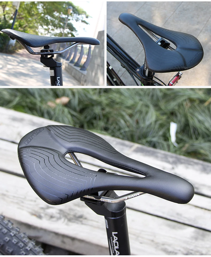 

GUB Mountain Road Bike Seat Bicycle Saddle Hollow Microfiber Leather Breathable Comfortable Titanium Bow Carbon Fiber Ride Seat