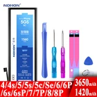 NOHON встроенный Батарея для Apple iPhone 5S 5C 5GS 4 4S 5 7 SE 6 6s 8 Plus 6P 6sP 7P 8P 6Plus 7Plus 1420mAh  3650mAh Аккумуляторы мобильных телефонов + инструменты для iPhone 4 4S 5S 5c 7 Батарея 2019