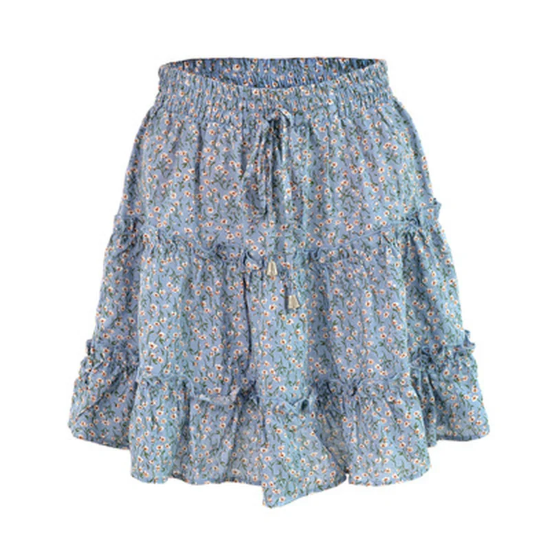

Casual For Ladies Sexy Floral Bandage Skirts Women's Clothing Mini Skirt Woman Skirts Vetement Femme Women Skirt Streetwear