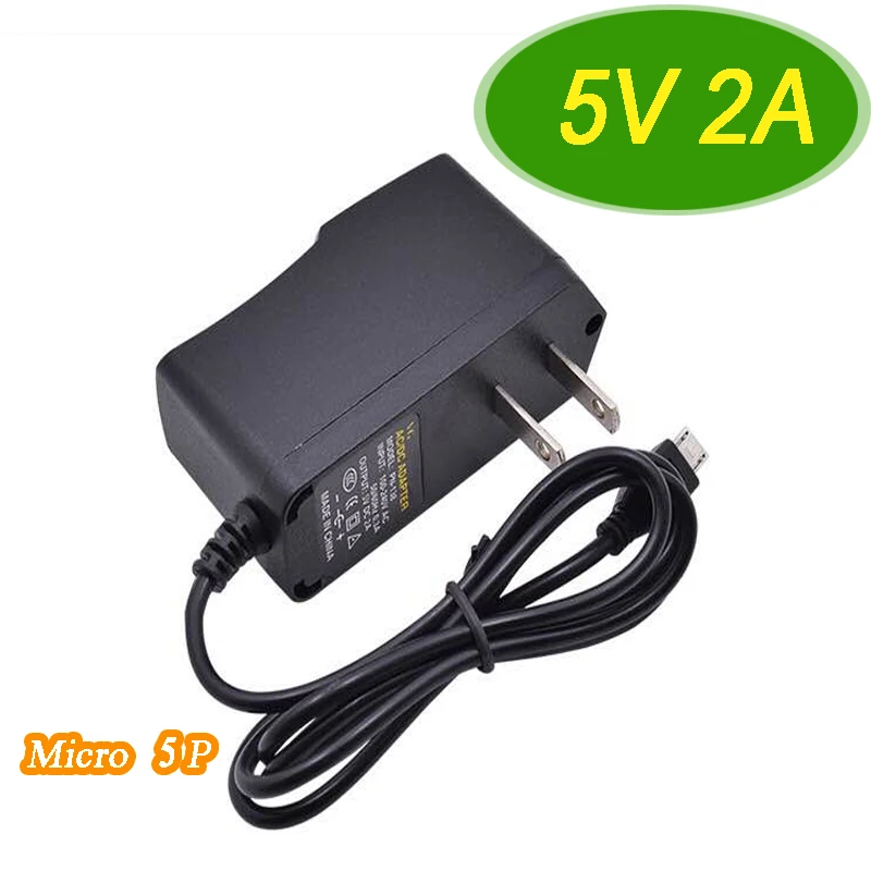 1 шт. 5 в 2 а Micro 5P USB универсальный адаптер питания вилка стандарта США конвертер
