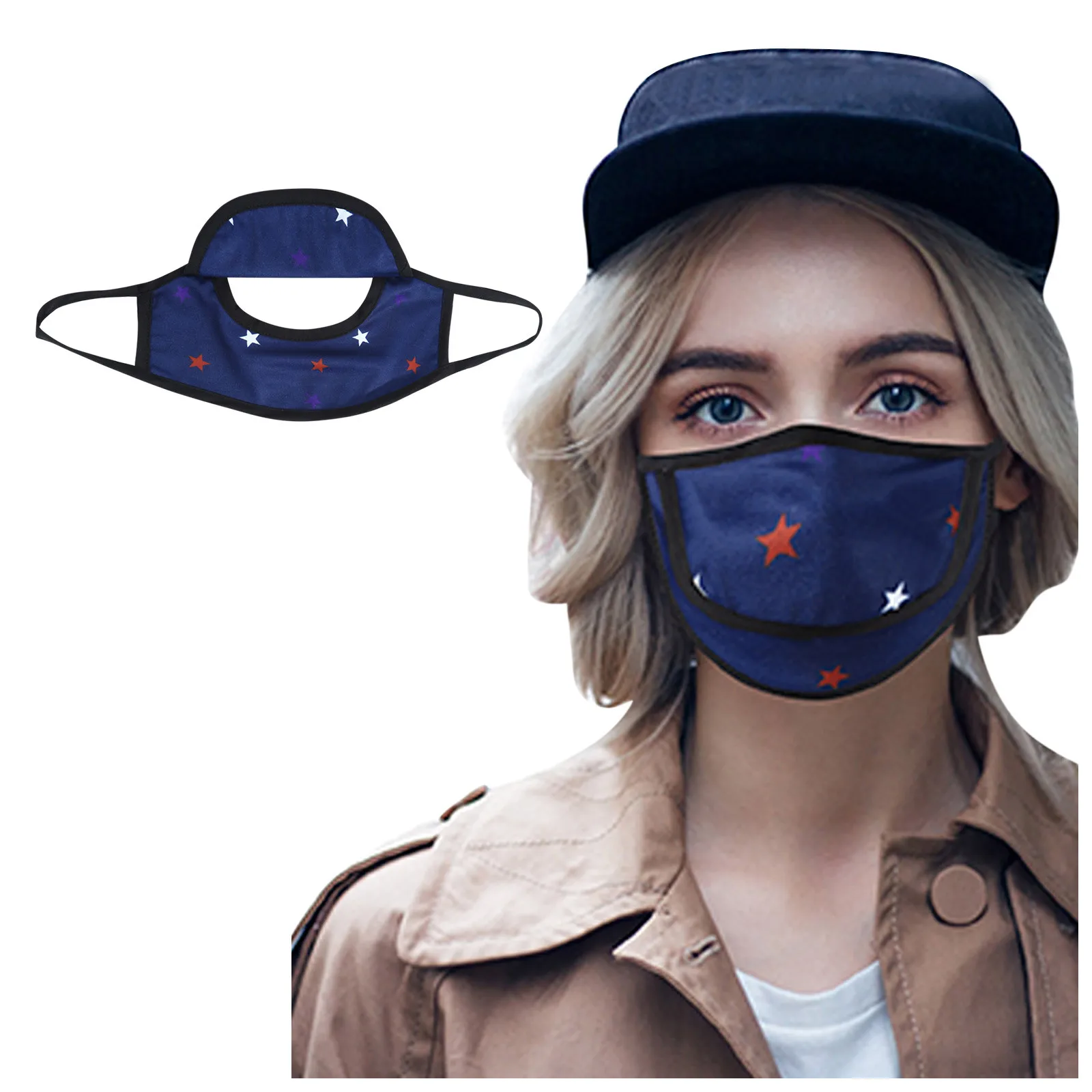 Взрослый застежка молния с открытым лицом маски пыленепроницаемый защитный