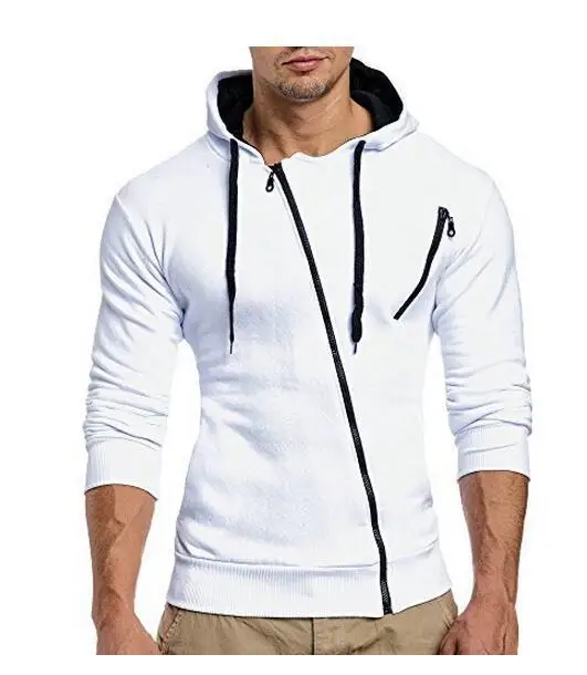 

Men's Sweatshirt 2021 Autumn WinterDrawstring Pocket Hooded Sweatshirt Long SleeveZip Slim Coat Men's Hoodies