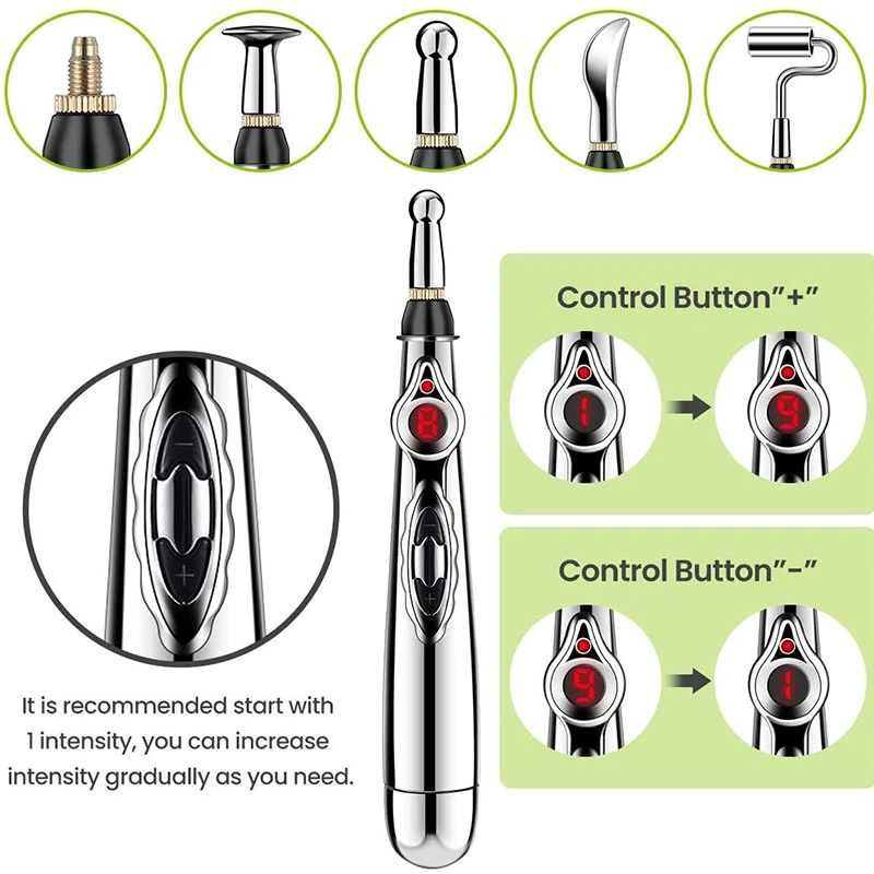 

Multi Function Electronic Acupuncture e Pen Smart Pulse Meridian Energy Pen Pain Relief for Back Neck Face Beauty