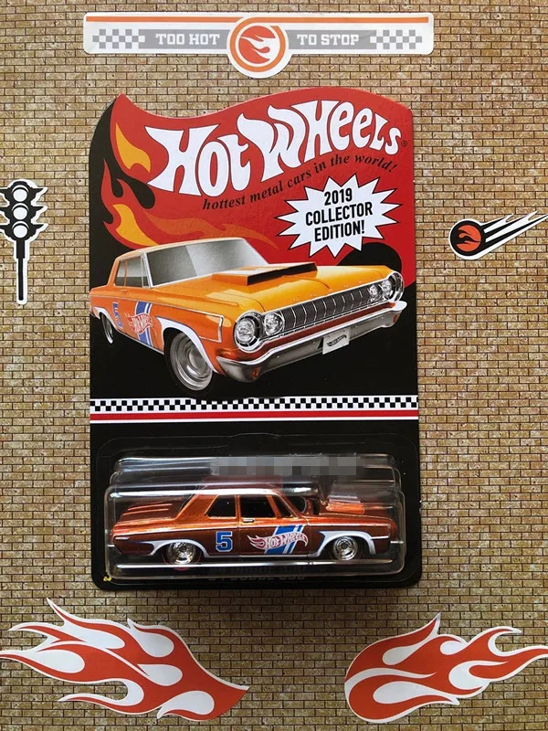 

HOT WHEELS cars 1/64 2019 Red Line Club 64 DODGE 330 Collection Metal Die-cast Simulation Model Cars Toys