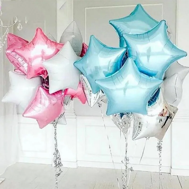 50 шт./лот 18 дюймов baby shower Звезда Воздушные шары из фольги на годовщину свадьбы