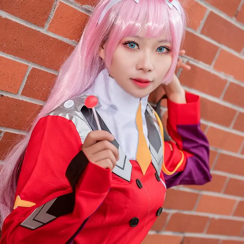 Костюмы на Хэллоуин Аниме дорогой в Фране Код: 002 ноль два костюма для косплея
