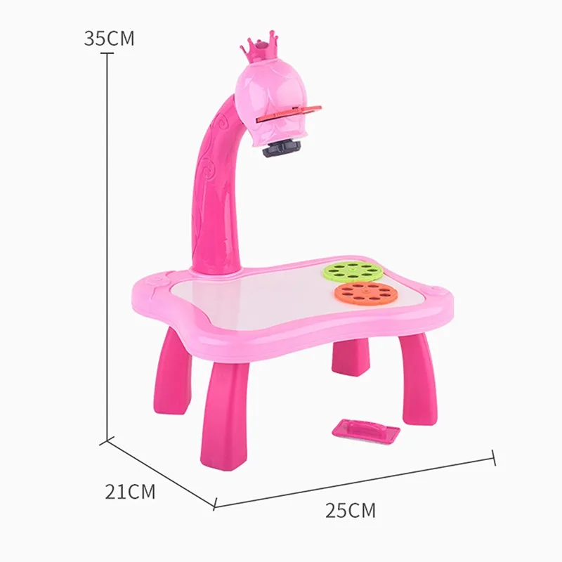Children Led Projector Painting Art Drawing Table Light Toy For Kids Board Desk Educational Learning Paint Tools Toys | Игрушки и хобби