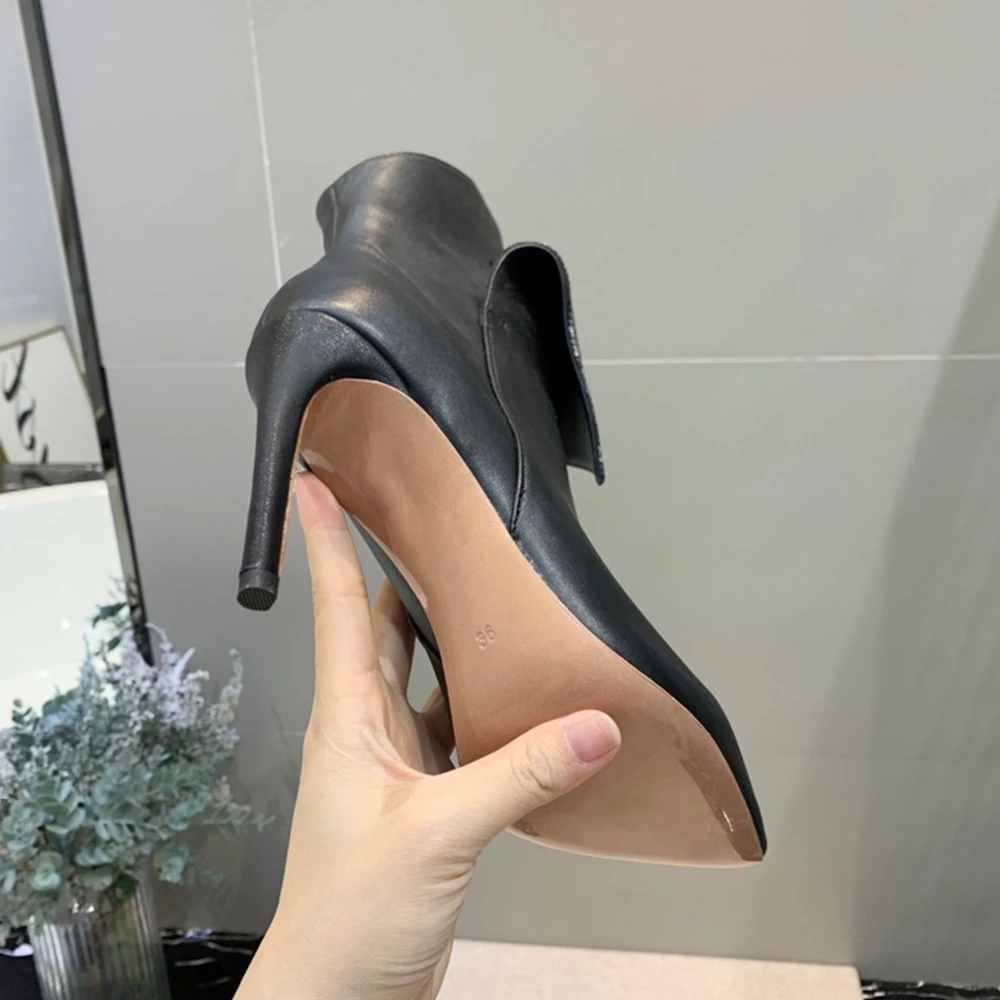 Новые брендовые дизайнерские ботинки из натуральной кожи женские туфли лодочки