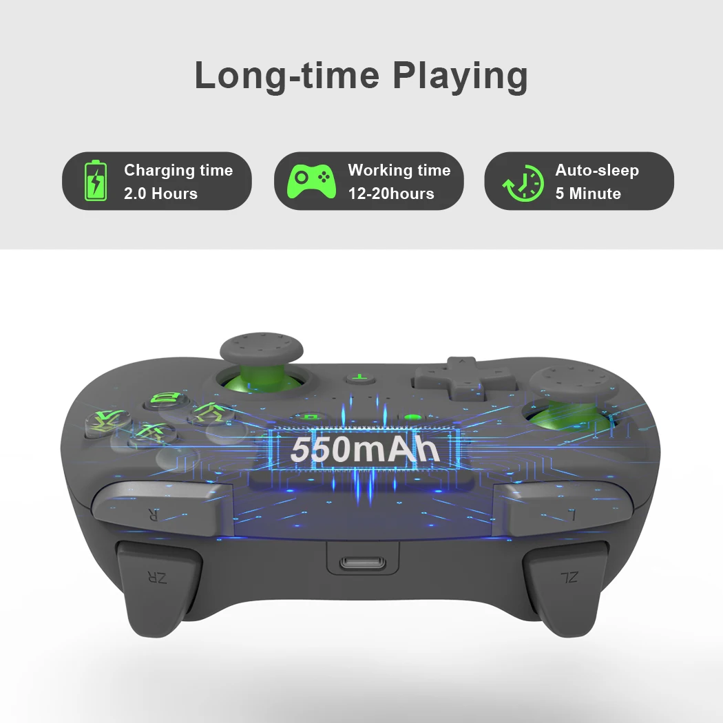 Контроллер Nintendo Switch PXN игровой геймпад Bluetooth совместим с Lite/ПК USB-кабель для