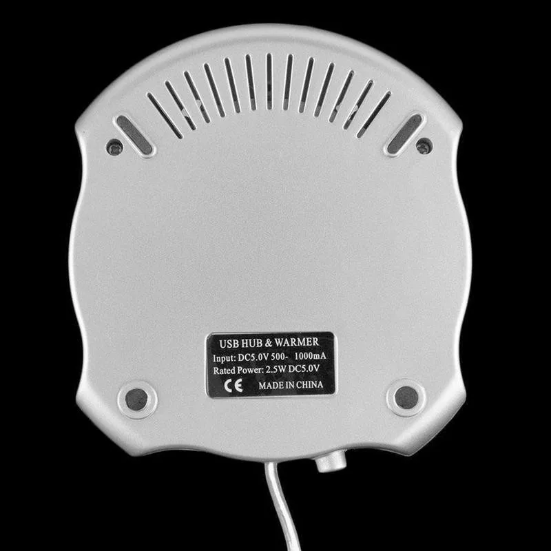 

USB Cup Warmer Electric Heated Coasters Tea Coffee Mug Insulation 4 Cup Port Plate Warmer On/off Cup With Warmer Switch USB S2N1