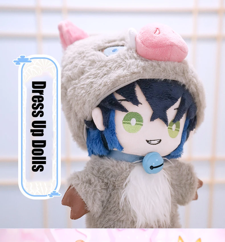 

Kimetsu no Yaiba Anime Plushies Character Cosplay Dolls Plush Stuffed Dress Up Clothes Accessories Demon Slayer Plush Doll Toys