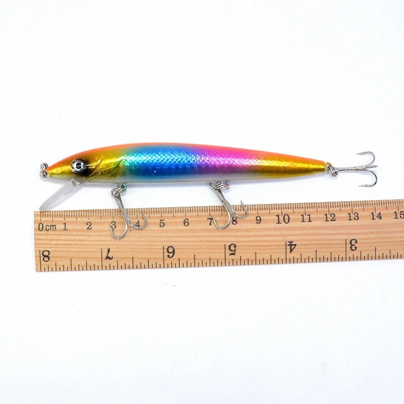 1 шт. жесткая рыболовная приманка в форме гольяна с 3D глазами яркий воблер