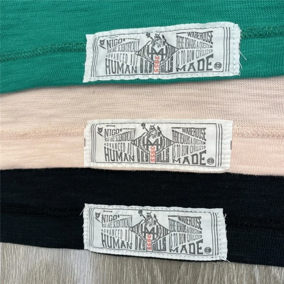 

HUMAN MADE T-shirt Men Women 1:1 High Quality Duck Pattern T shirt Slub Cotton Top Tees t shirts streetwear shirts