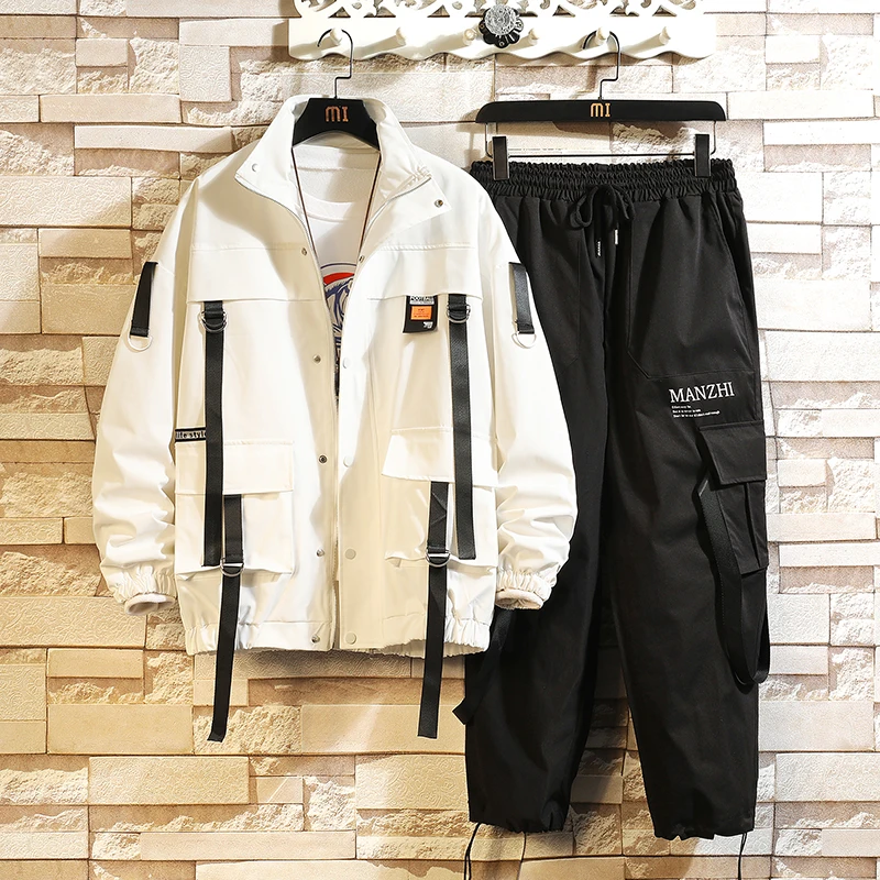 

Hoodie men zip up hoodie Workwear Suit Male Fat Big Size Fashion Casual Jacket Two-piece Trend Korean Sportswear свитшот кофты