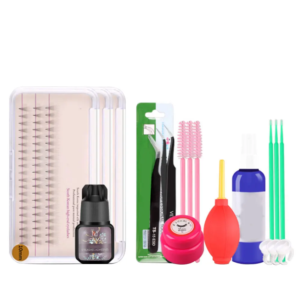 

False Eyelash Grafting False Eyelashes Extension Tool Kit Training Eye Pad Tweezers Glue Eyelashes Supplies Kit For Women