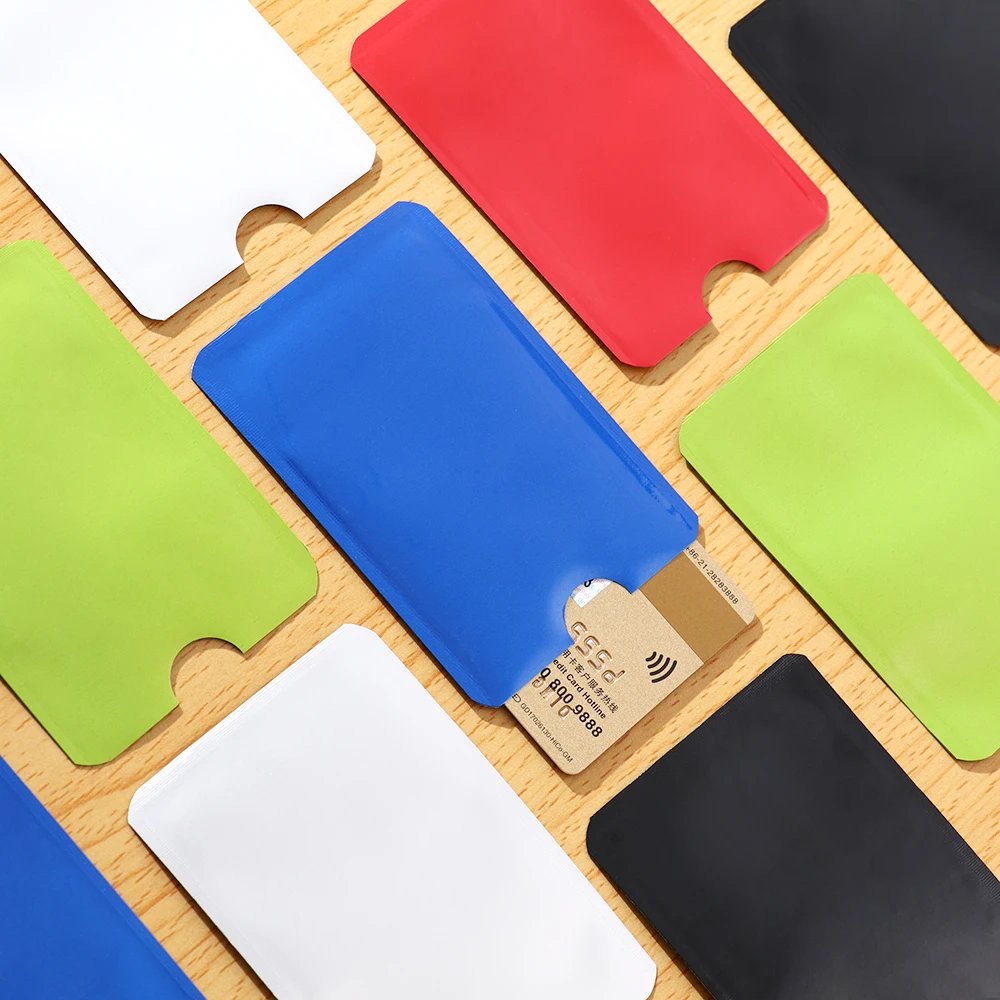 5 шт., защита от кражи для RFID, защита для кредитных карт, блокировка, держатель для карт, рукав, кожаный чехол, Защита, Чехол для банковских карт, новинка