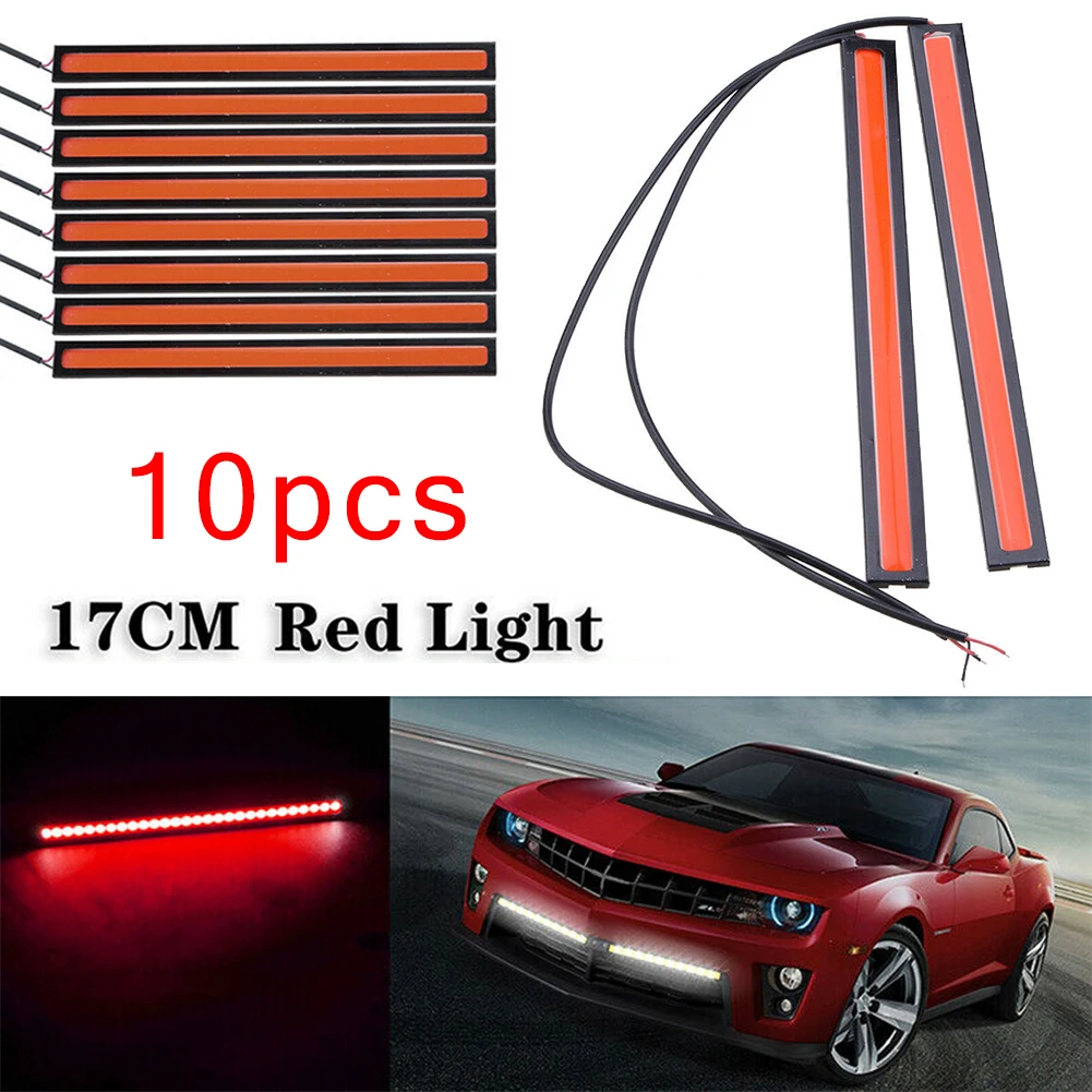 10 шт. светодиодный светильник DRL дневного света COB автомобильный